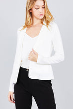 Load image into Gallery viewer, Ladies fashion long sleeve notched collar princess seam w/back slit jacket