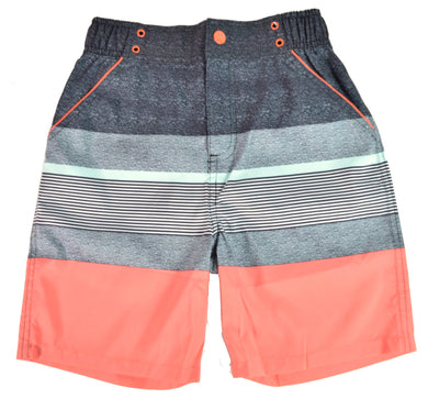 UPF 50 Coral Stripe Swimsuit (Fabric Recommended by the Skin Cancer Foundation)